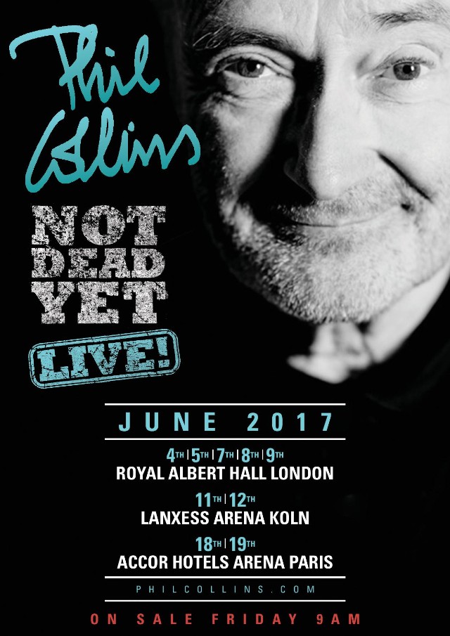 Phil Collins Announces 2017 Comeback Tour Stereogum Phil Collins 2017 Tour