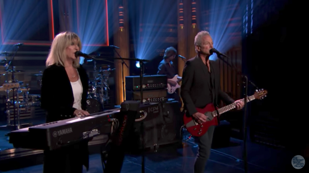 Watch Lindsey Buckingham And Christine Mcvie Bring In My World To Fallon watch lindsey buckingham and christine