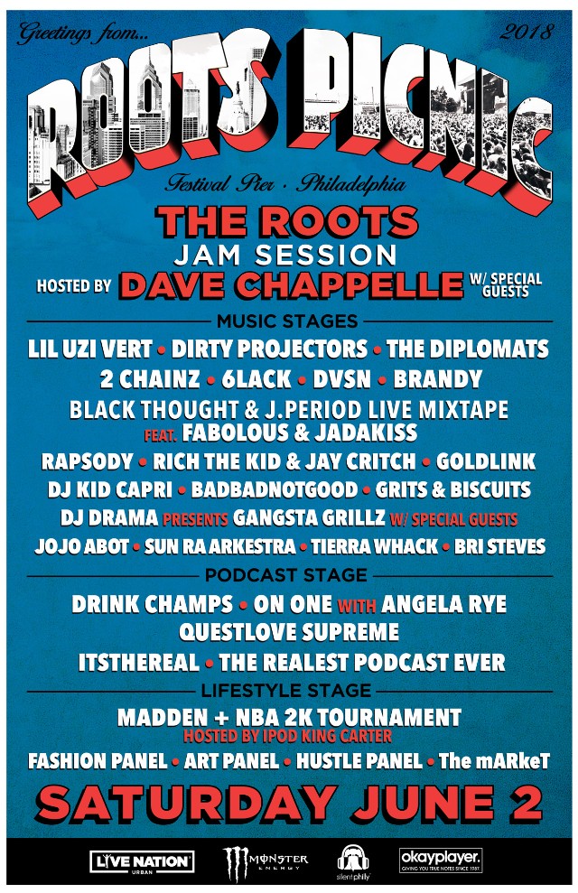 roots picnic 2018 lineup stereogum flyers reddit streams