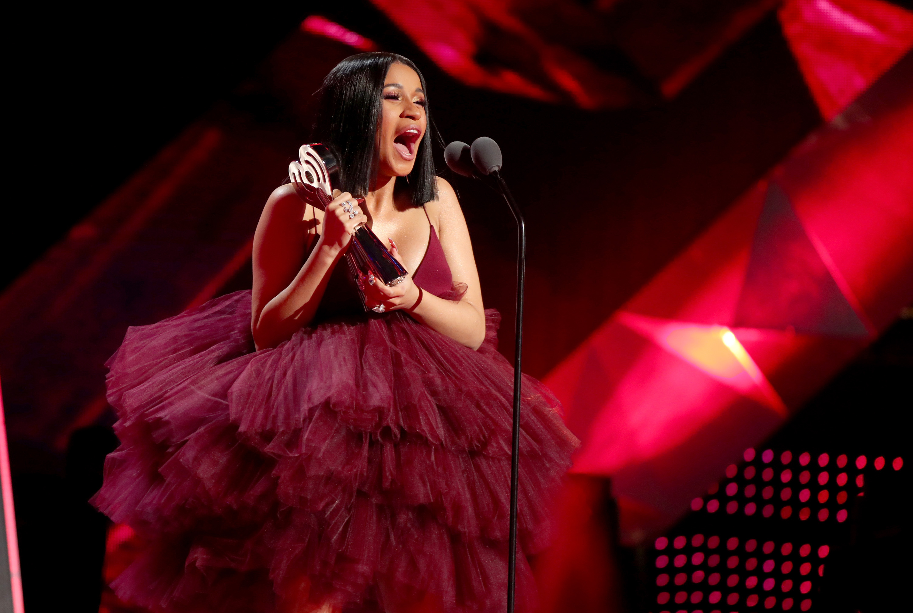 Watch Cardi B’s Hits Medley And Joyous, Album-Announcing Acceptance Speech At The iHeartRadio Music Awards
