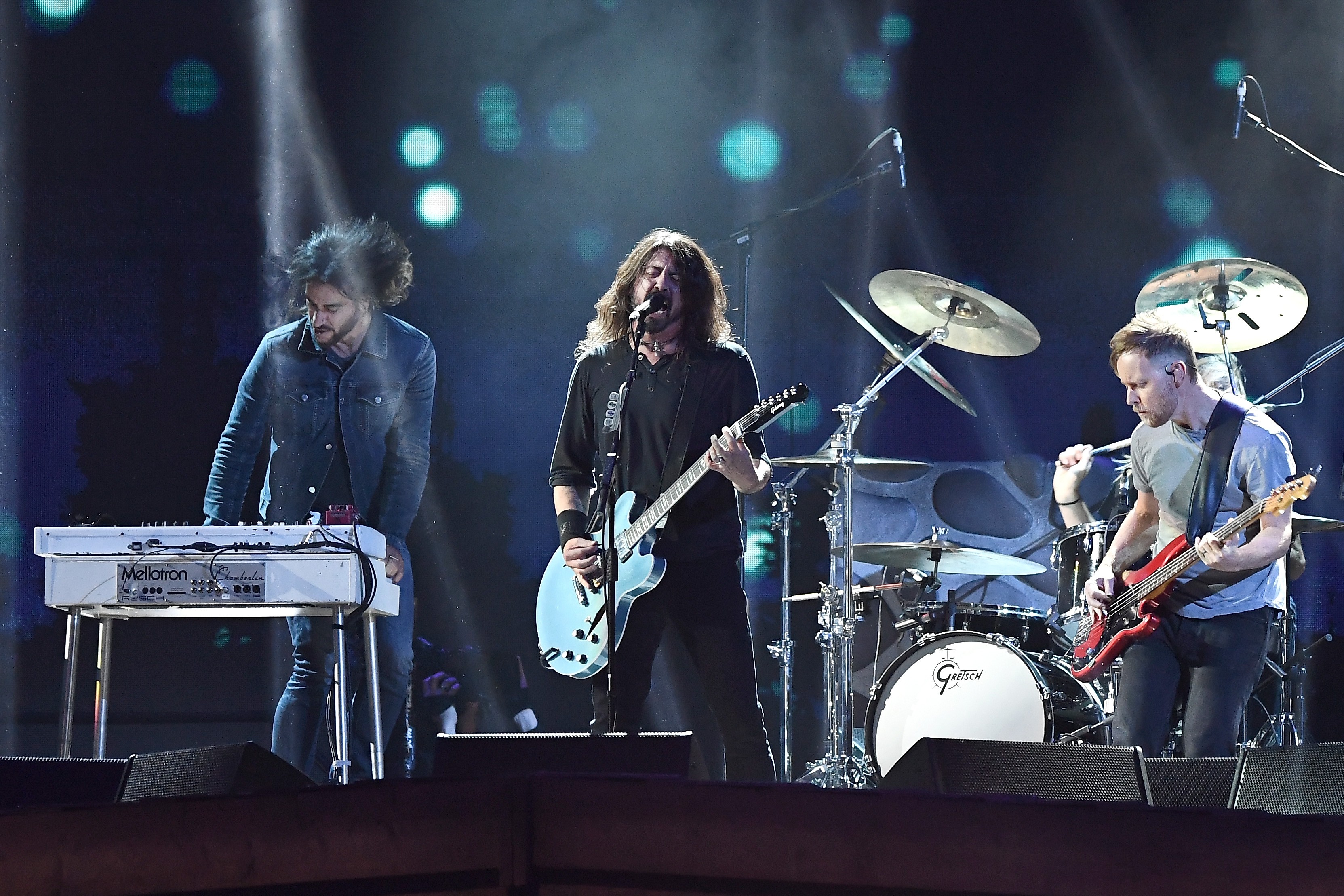 foo fighters bring john travolta onstage again watch foo fighters bring john travolta onstage again watch