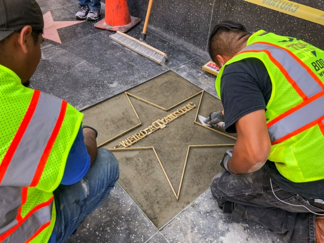 Weird Al joins Hollywood Walk of Fame: 'Please don't pickaxe my star'