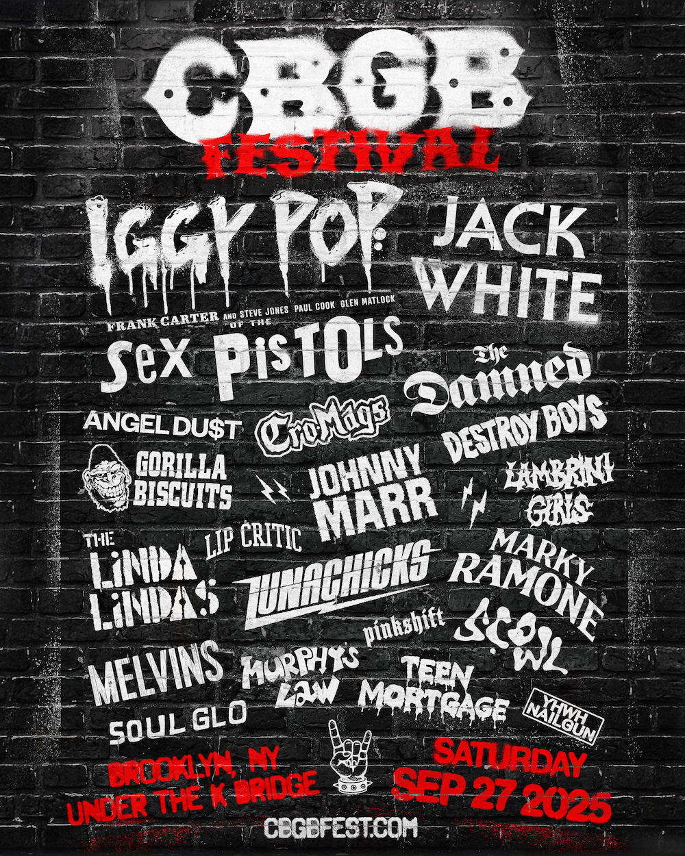 CBGB Festival Coming To Brooklyn With Iggy Pop, Jack White, Johnny Marr, & More