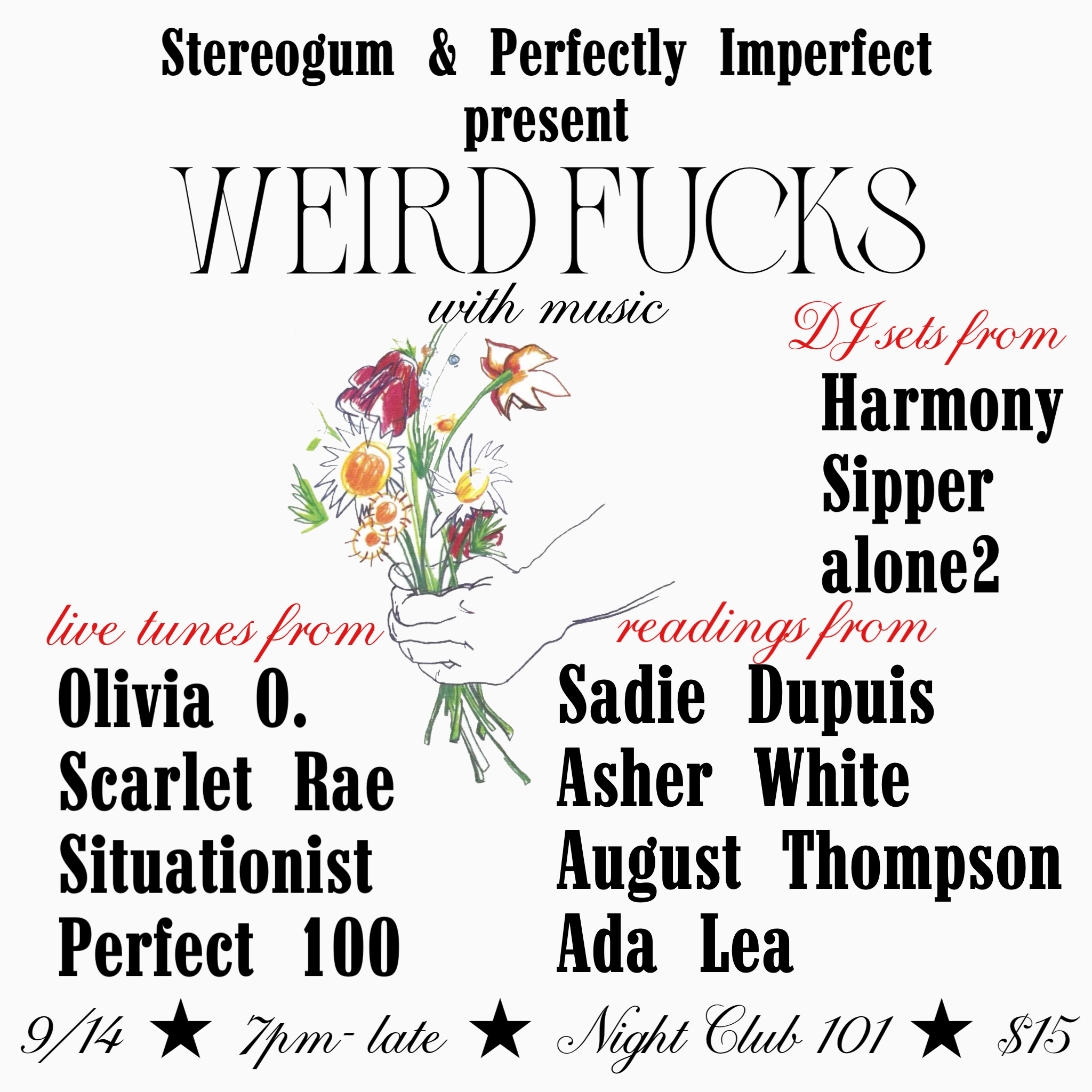 Stereogum Presents Weird Fucks With Music, An Evening Of Performances In NYC Next Month