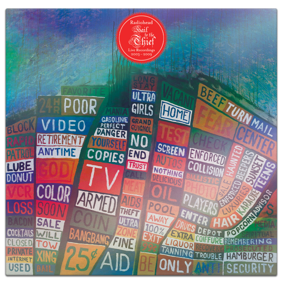 2003 Radiohead Hail to the Thief Tshirt⓷ Radiohead's 'Hail To The Thief, Live Recordings 2003-2009